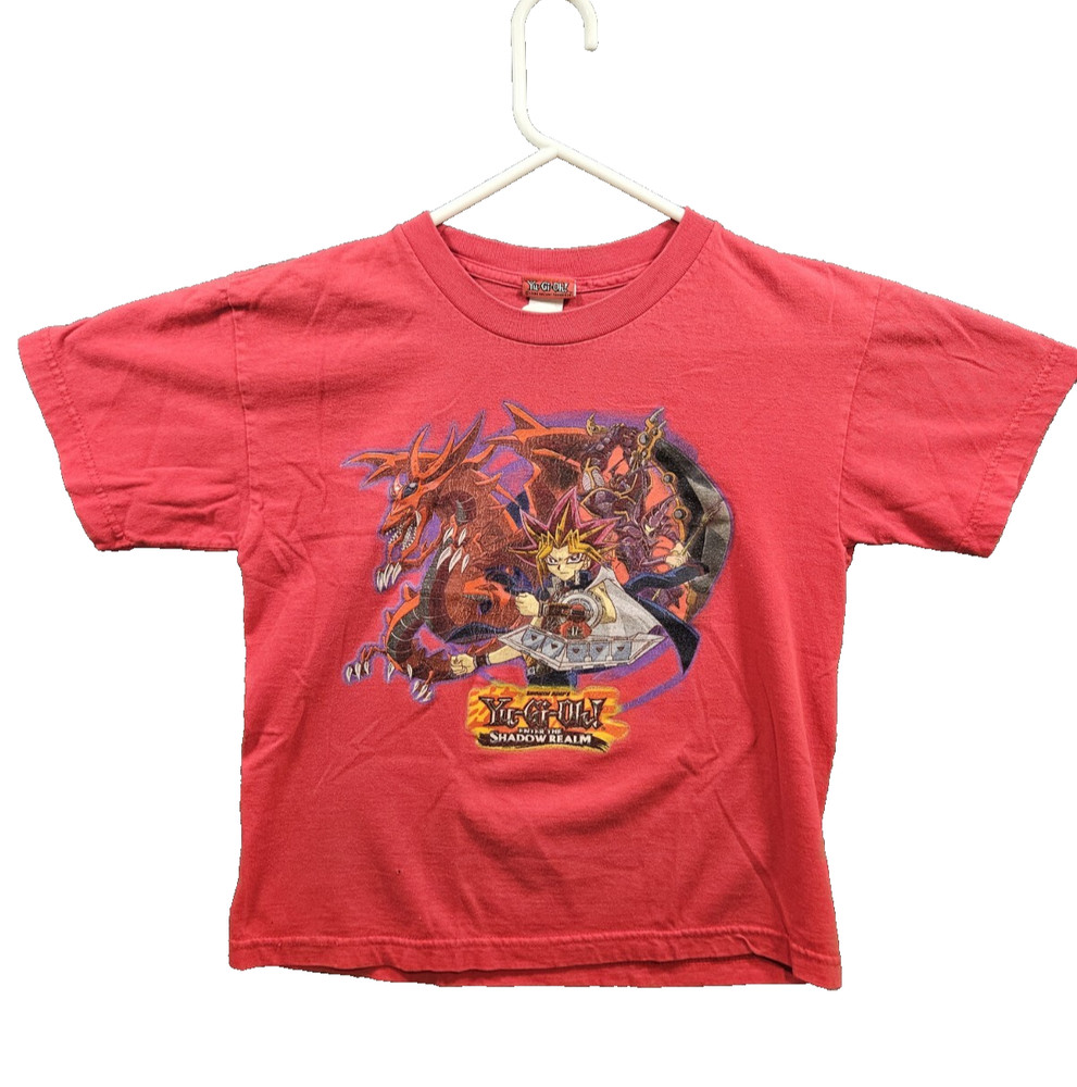 1996 Youth Vintage Yu-Gi-Oh Enter The Shadow Realm Cartoon Game T-shirt Size M