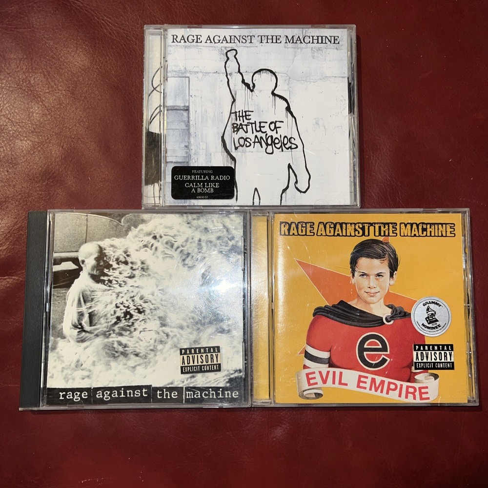 Rage Against the Machine S/T Battle of Los Angeles Evil Empire 3 CD