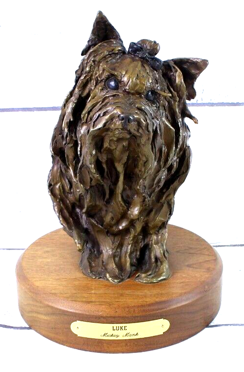 Fine Bronze Mickey Mank Yorkshire Terrier 11