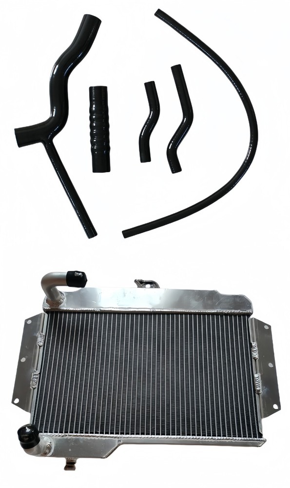 Aluminum RADIATOR & BLACK Hoses for MG MGB GT ROADSTER 1968-1975