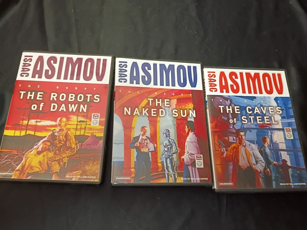 The Caves of Steel: Robot Series by Isaac Asimov (MP3 CD, Unabridged LOT OF 3