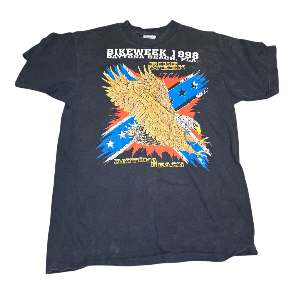 Vintage Bike Week Daytona Beach USA 1998 90s Singlestitch Florida Iron South