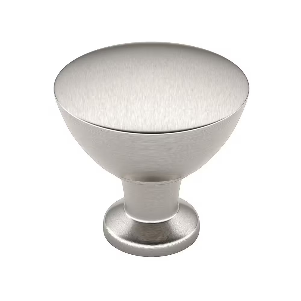 Acadia Collection 1-5/16 In. (34 Mm) Modern Brushed Nickel round Cabinet Knob-image