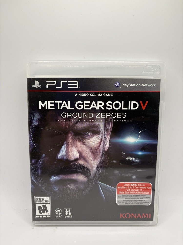 METAL GEAR SOLID V: GROUND ZEROES Playstation 3 PS3 Tested  CIB