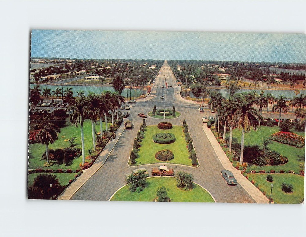Postcard A panoramic view from the Hollywood Beach Hotel Hollywood Florida USA
