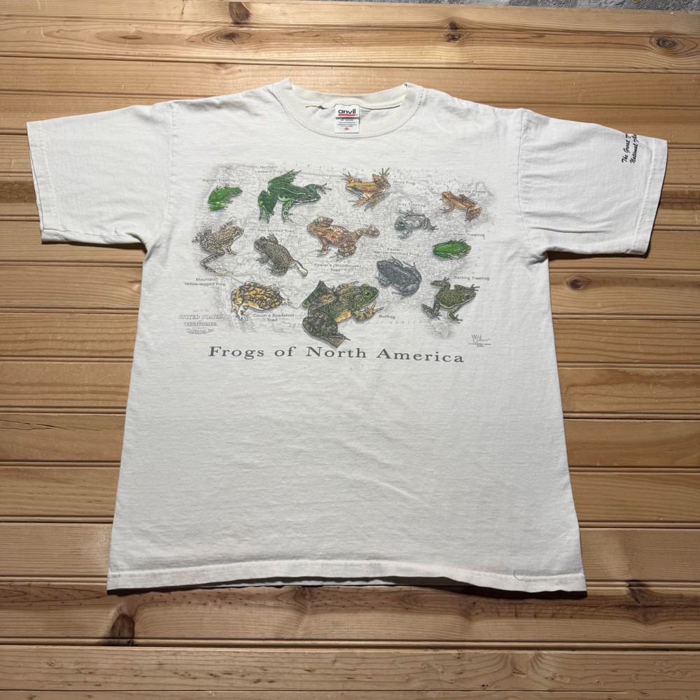 Vintage 2005 Frogs of North America National Wildlife Refuge T-Shirt - Medium