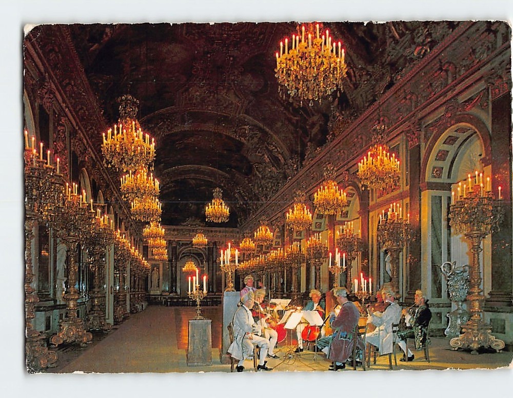 Postcard Hall of Mirrors at Herrenchiemsee Palace in Germany