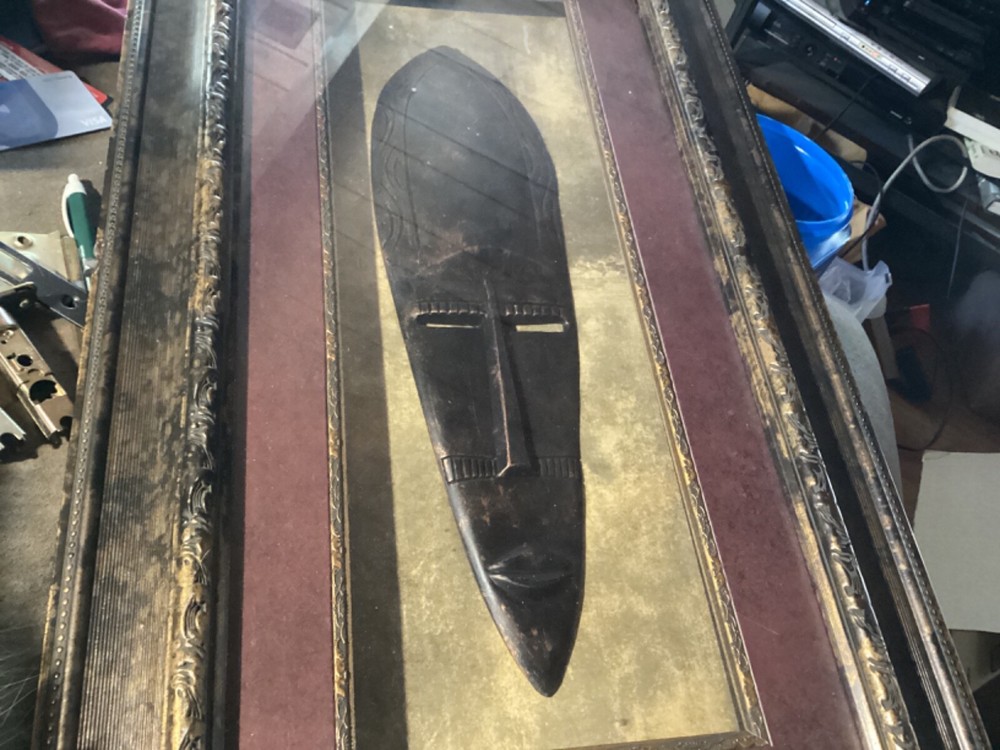 Vintage Framed 3d Art Sculpture
