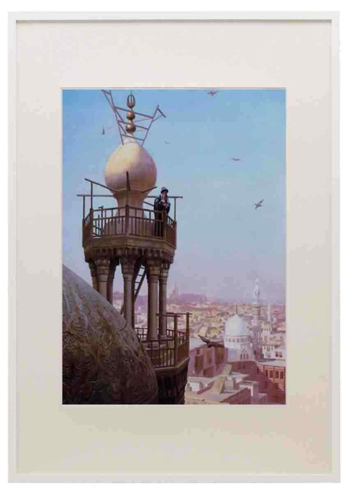 Jean Leon Gerome A Muezzin Calling From The Top Of A Minaret The Faithful To Pr