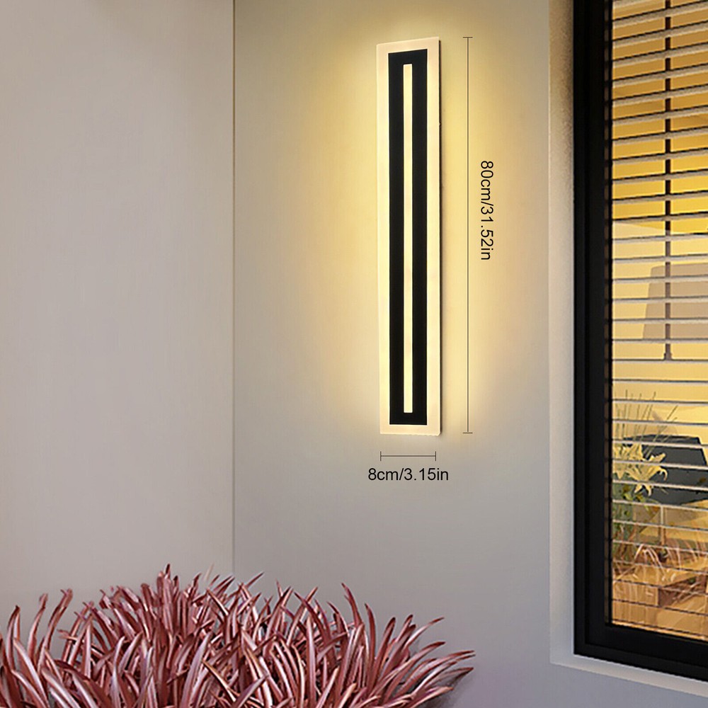Modern Waterproof Strip LED Wall Sconce for Outdoor Lighting