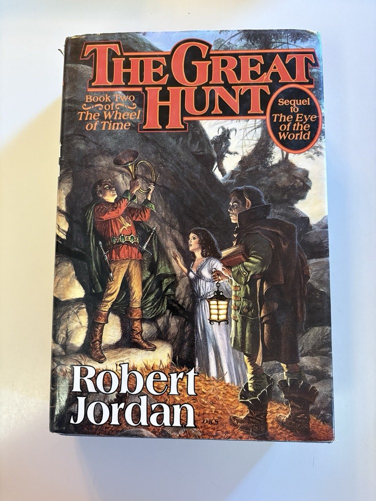 Wheel of Time 2 The Great Hunt Robert Jordan 1st/3rd Printing Hardcover *Read*