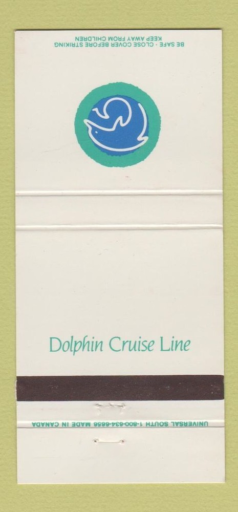 Matchbook Cover - Dolphin Cruise Line 30 Strike