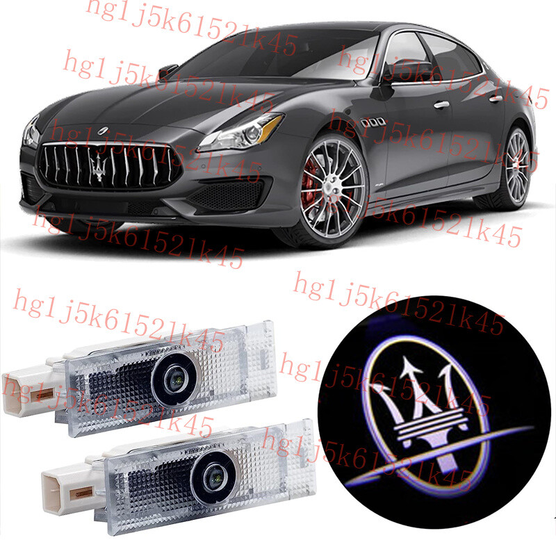 2/4 PCs Car LED Light For Maserati Quattroporte Ghibli Projector Door Lamp