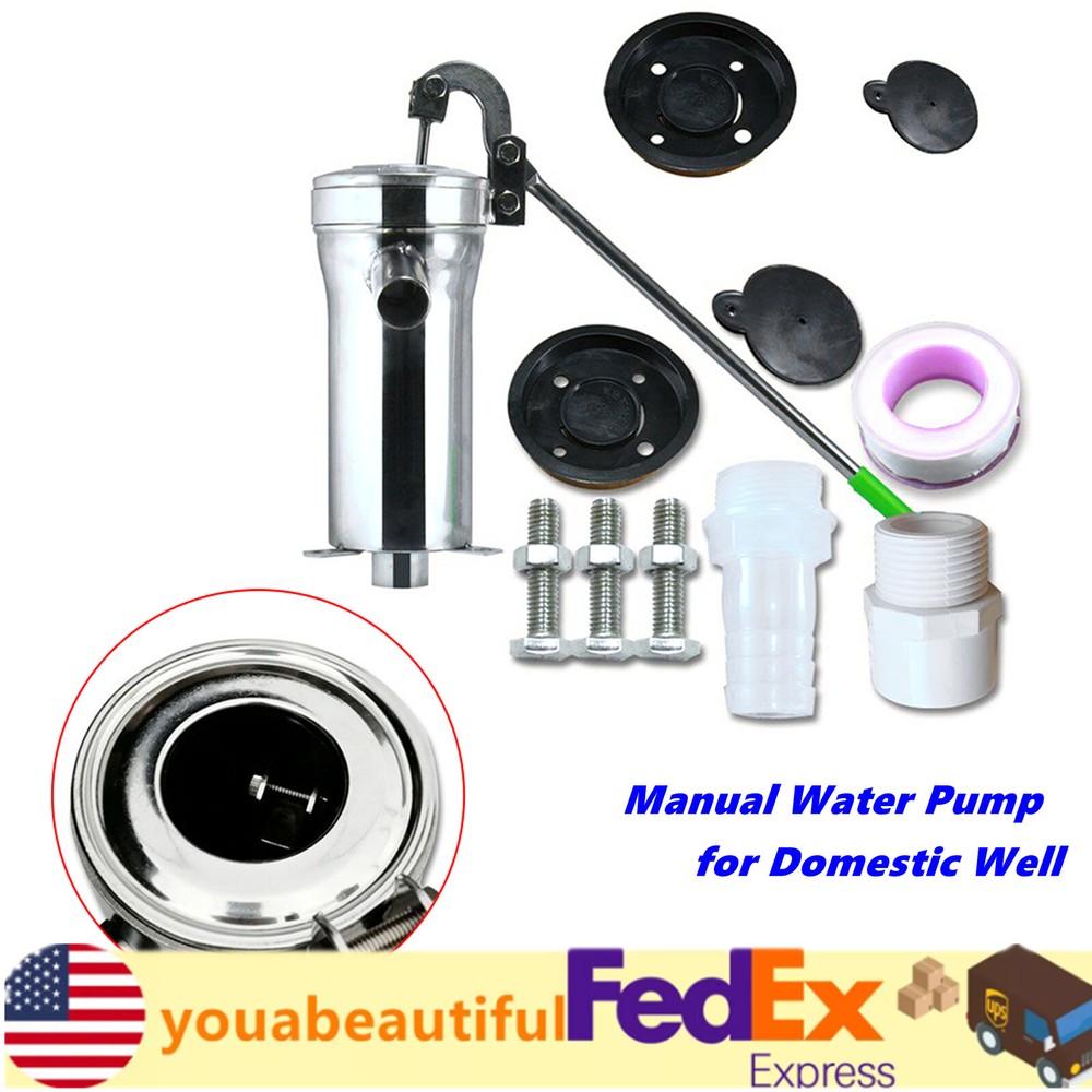 Hand Deep Well Pump Manual Water Pump for Industrial Work & Farm Stainless Steel