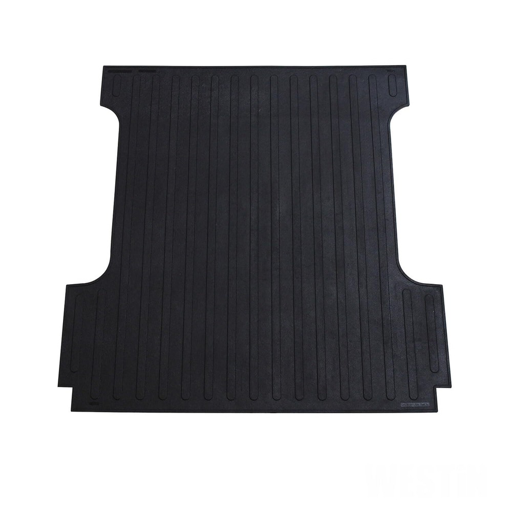 Black Rubber Truck Bed Mat for 2019-2024 Silverado Sierra 1500 6.6ft Bed