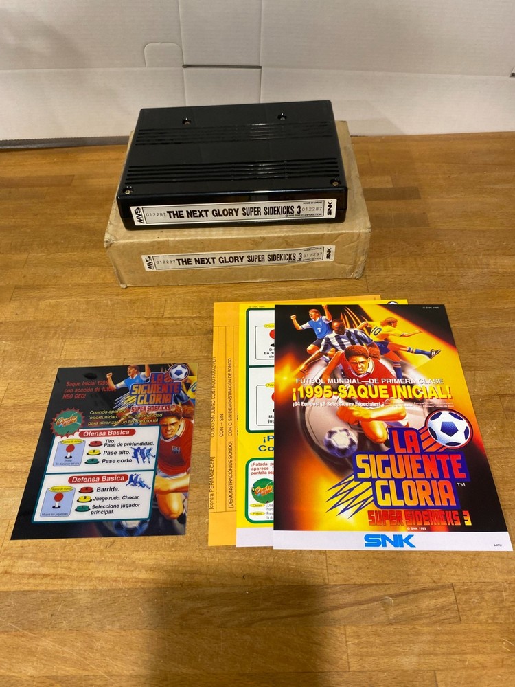 Mvs Neo Geo Super Sidekicks 3 Spanish Marquee and Artset Same Serial 012287