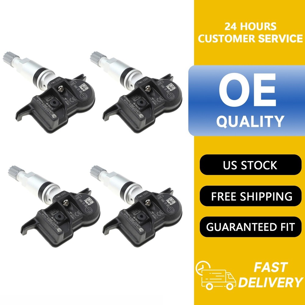 4 New TPMS Tire Pressure Sensors 42607-02050 PMV-E000 for Toyota Camry Lexus