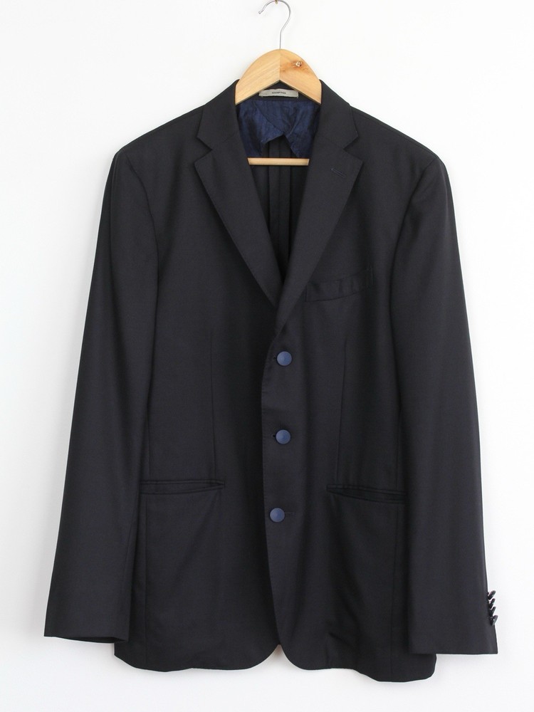 Boglioli Hampton Lightweight Jacket Blazer Black, Size 52