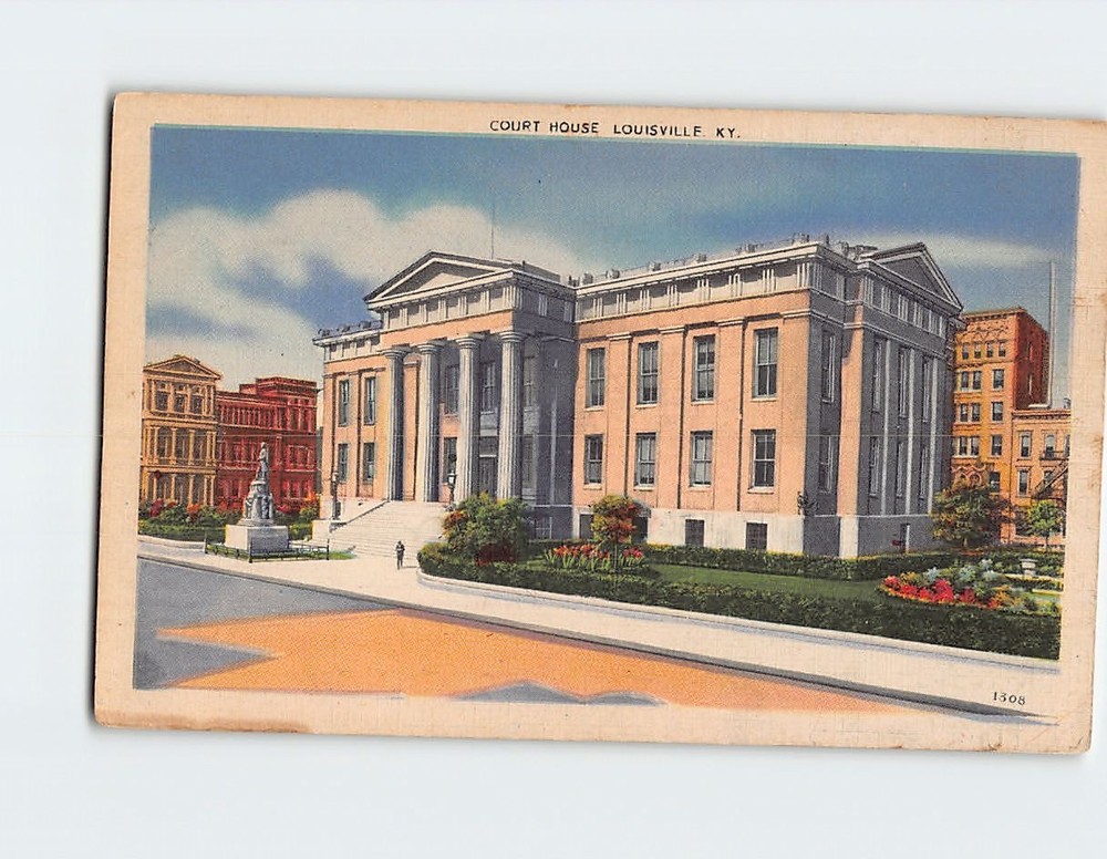 Postcard Court House Louisville Kentucky USA