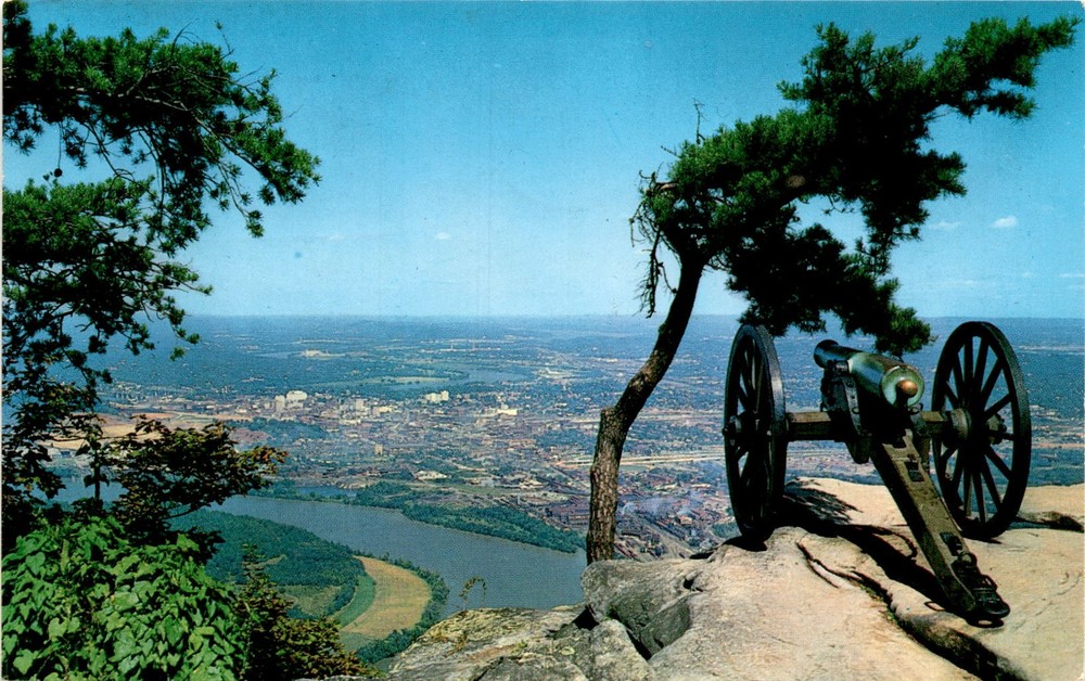 CONFEDERATE BATTERY, LOOKOUT MOUNTAIN, Chattanooga, Tennessee, Postcard