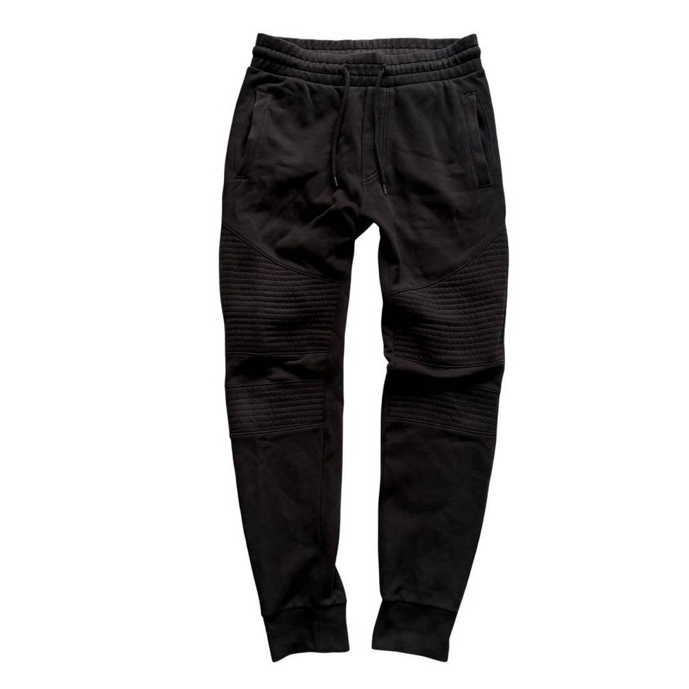 H&M x BALMAIN Style Black Biker Sweatpants Men's XS/S