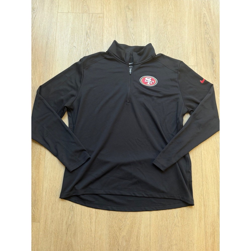 Nike Men's San Francisco 49ers DRI-FIT Quarter Zip Pullover