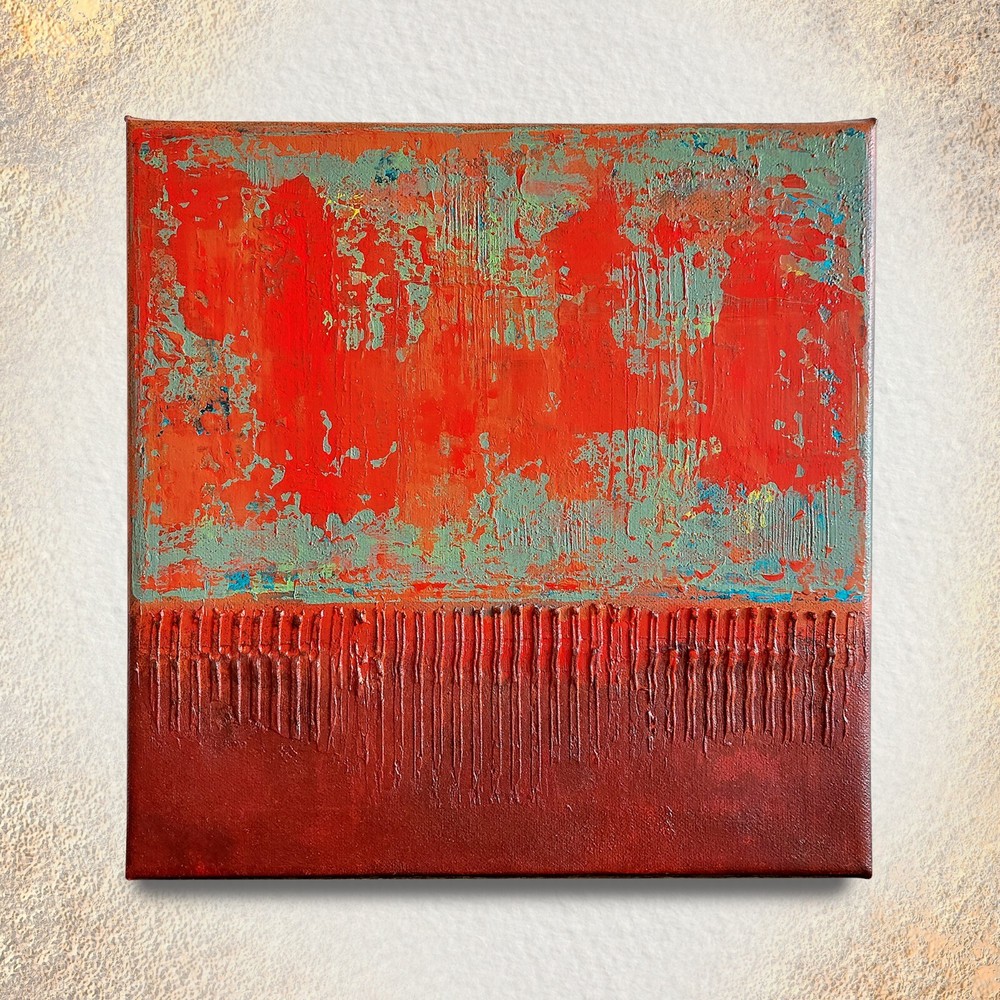 Canvas painting with acrylic Modern textured art Hand painted abstract painting-image