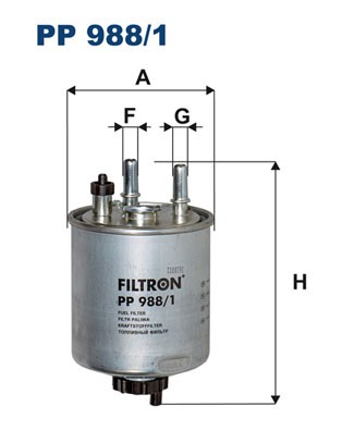 PP 988/1 FILTRON Fuel Filter for Renault