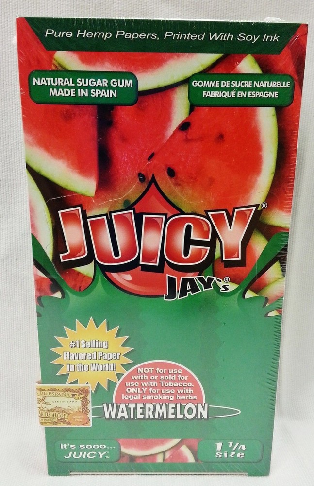Juicy Jay 1 1/4 Watermelon Flavor 24-Pack Box Free Shipping