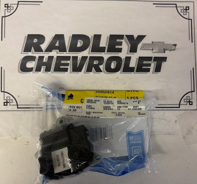 NEW GM OEM 10-12 EQUINOX EVAPORATOR HEATER COMPONENTS- ACTUATOR GMC 25952814