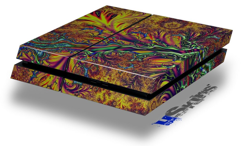 Skin for original PS4 Gaming Console Fire Water