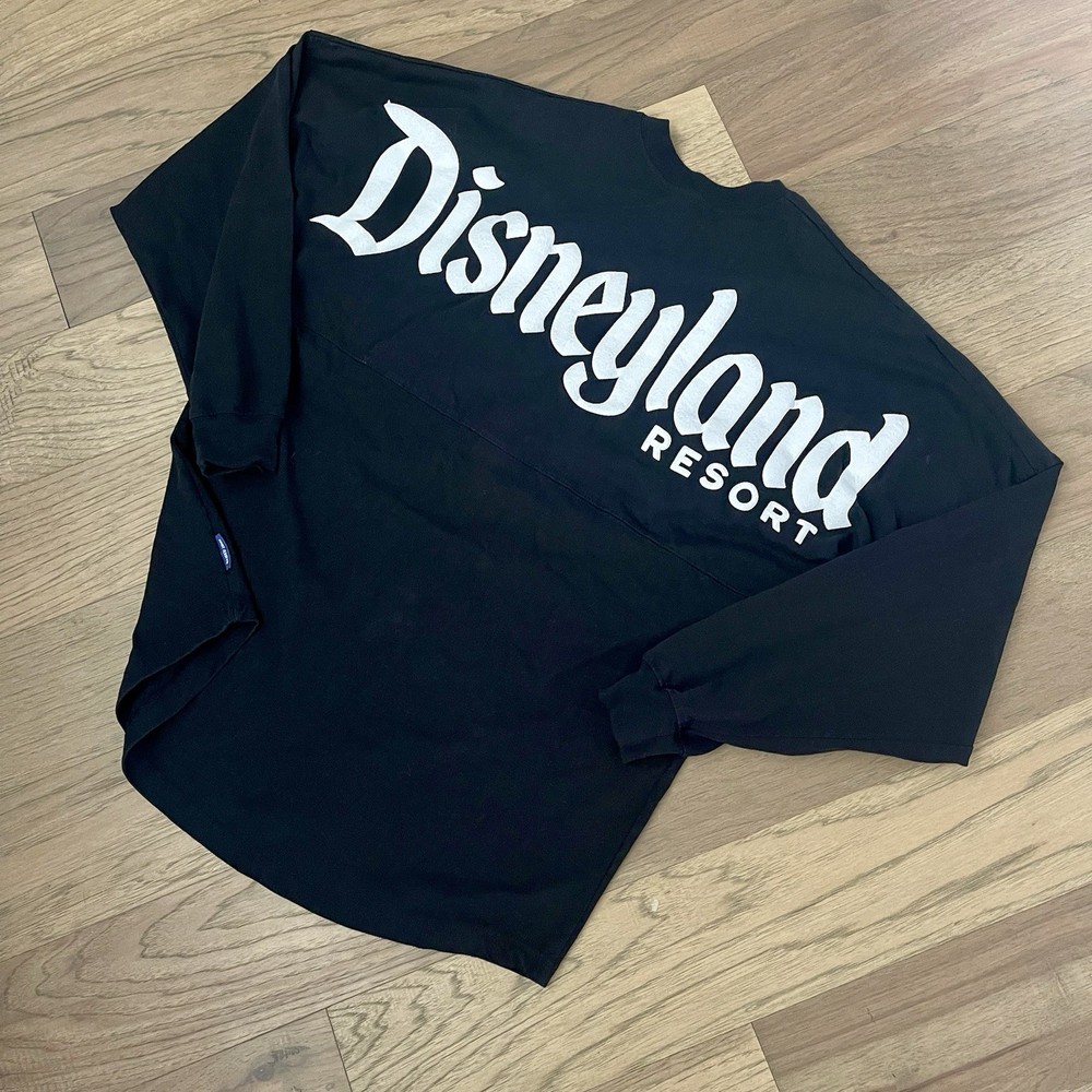 Disney Shirt Mens Medium Black White Spirit Jersey Disneyland Resort Adult Tee