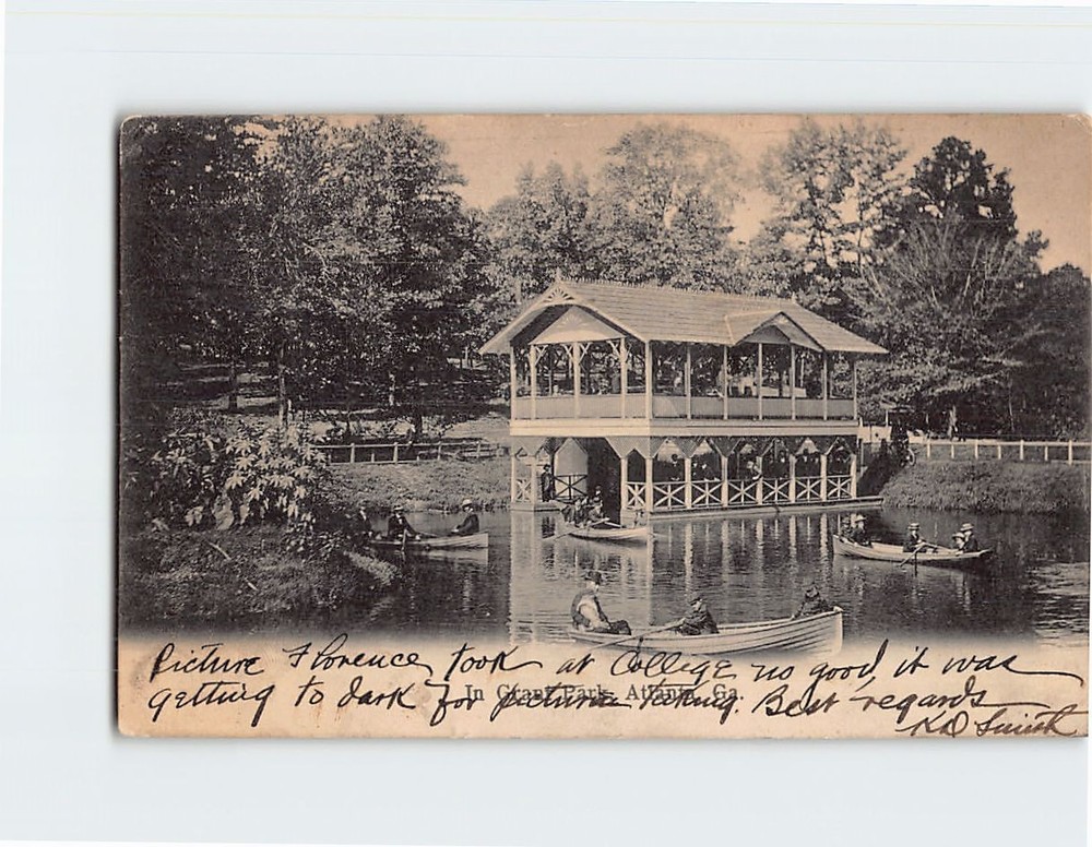 Postcard In Grant Park Atlanta Georgia USA