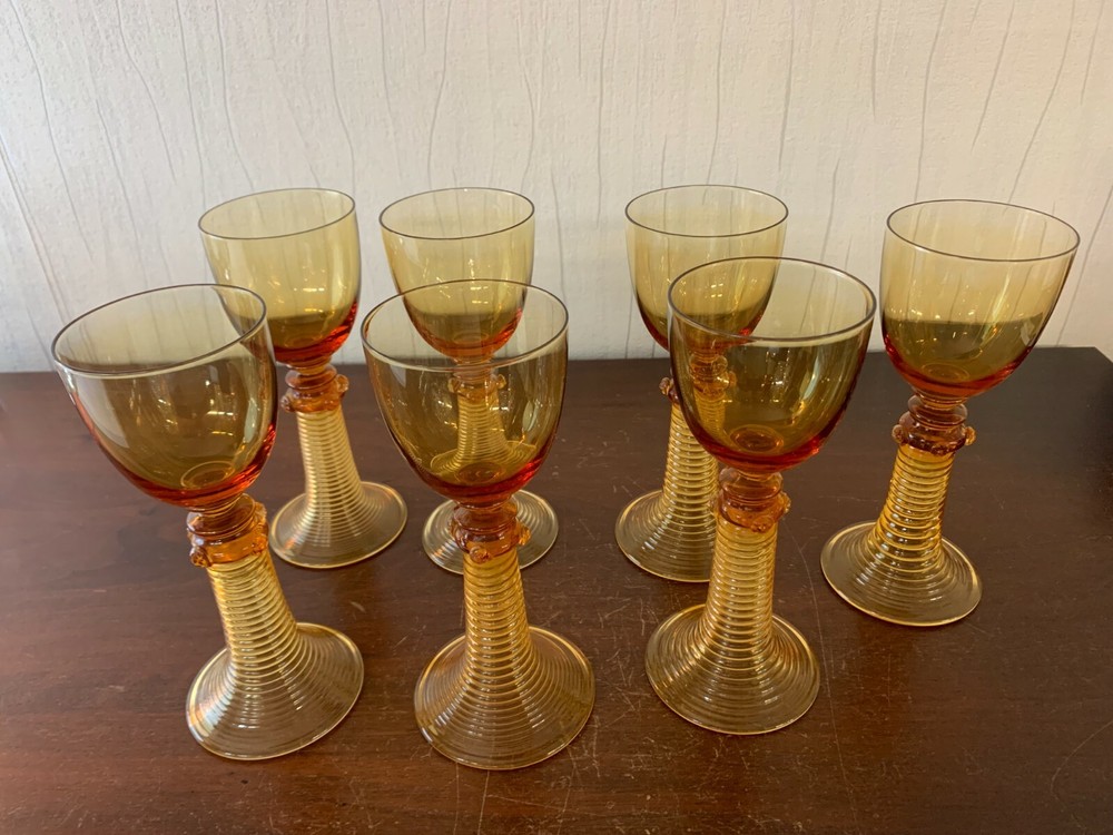 6 Art Deco Blown Glasses (Price Per Unit)
