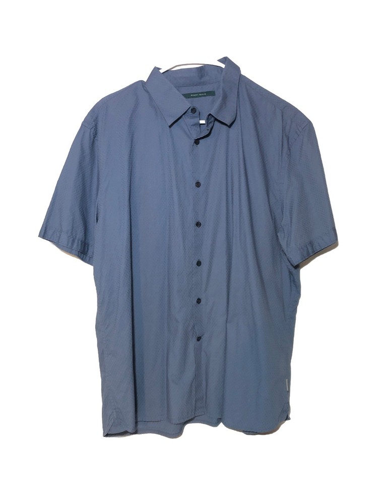 Perry Ellis Button up shirt- Men’s Sz.  XL- Blue, Short Sleeve. Business/Casual