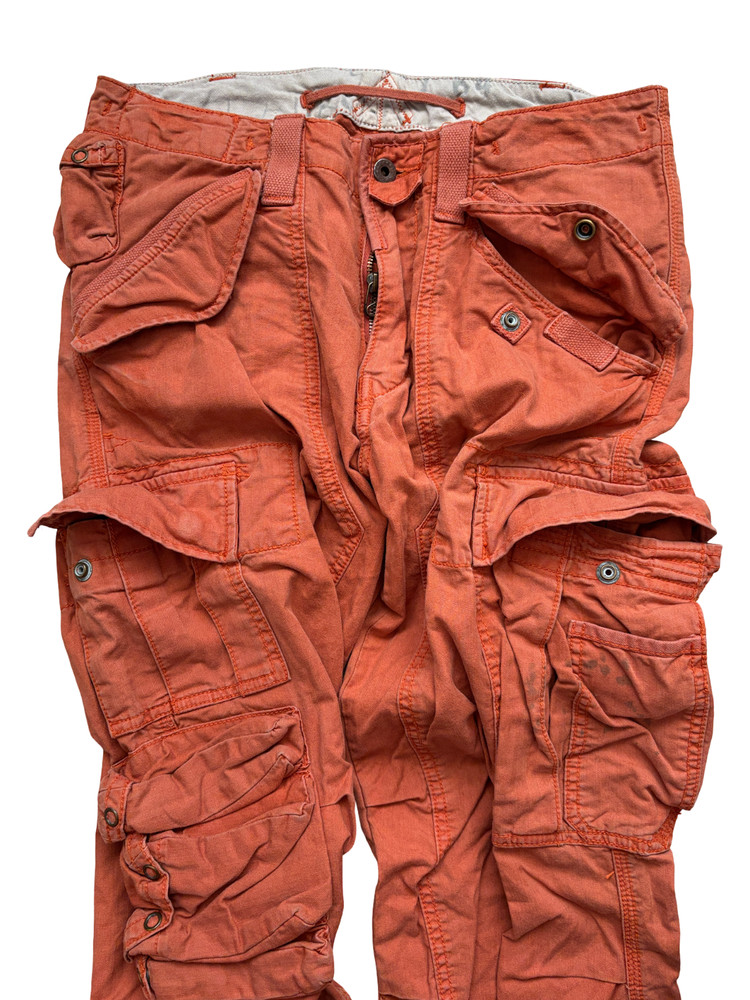 VTG Polo Ralph Lauren Cargo Pants Distressed Military Multipocket RRL Fit 31/30