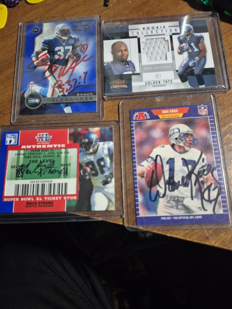 Seahawks Autographed Cards