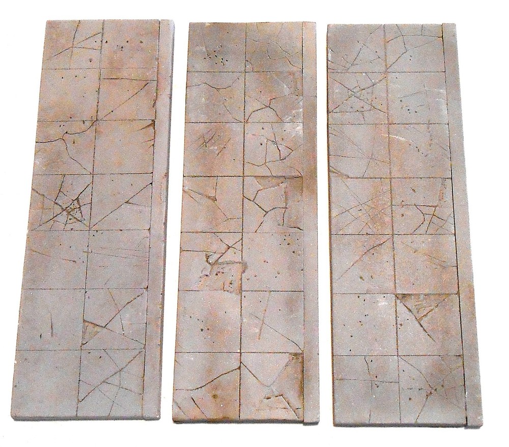 Downtown Deco O Scale  1/48 Hydrocal Sidewalks Great Detail! Buy 2, get 1 free!