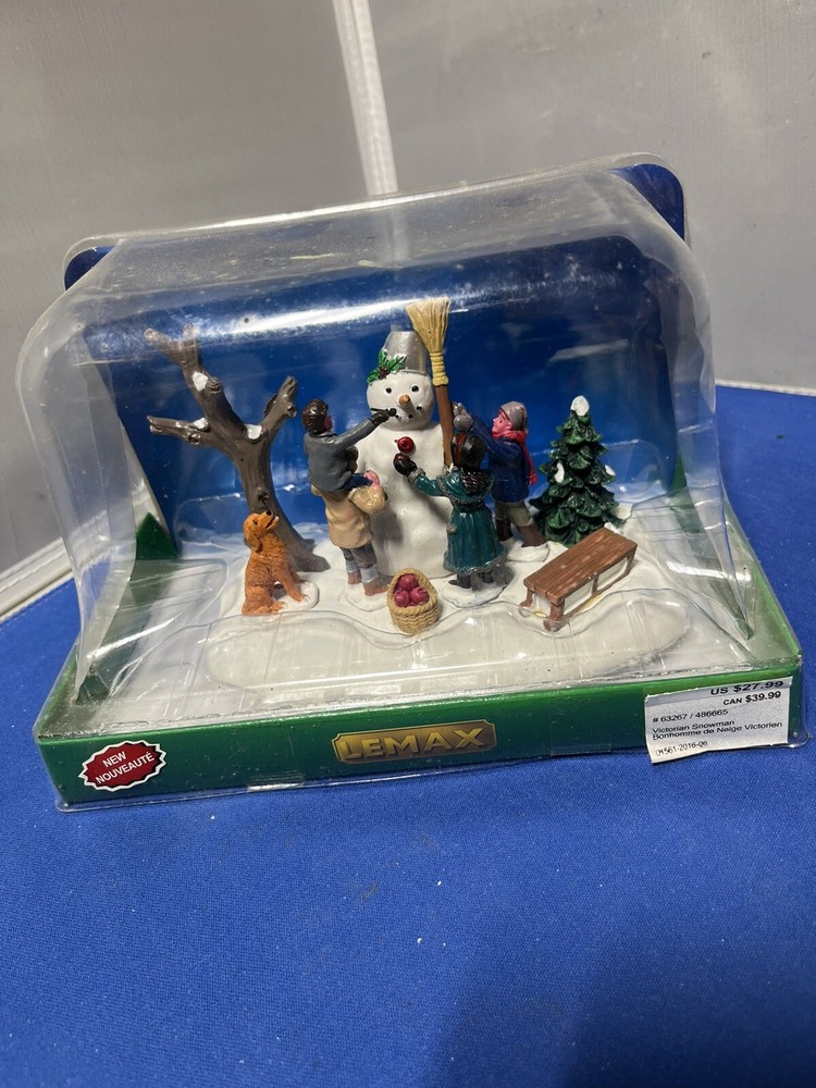 LEMAX Snowman Contest Village Collection Christmas Decoration R3S1-image
