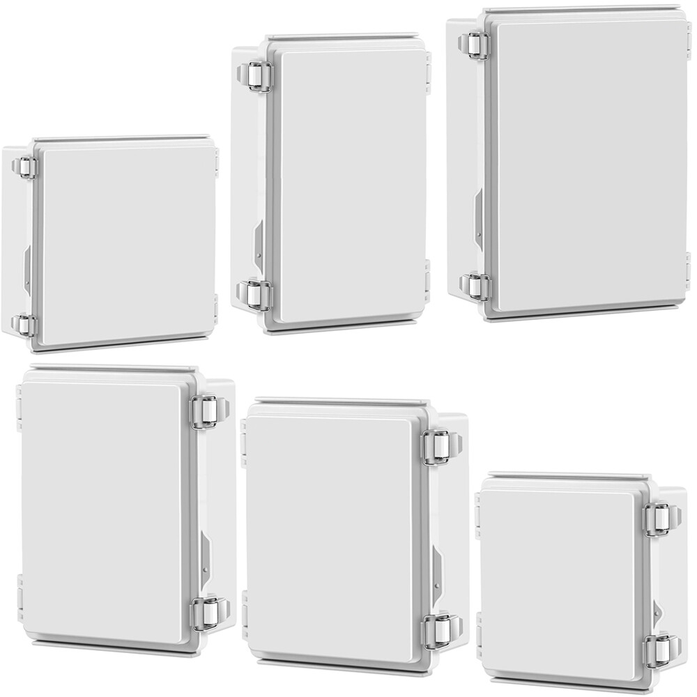 Plastic Electrical Box IP67 Waterproof ABS Project Enclosure w/ Mounting Plate-image