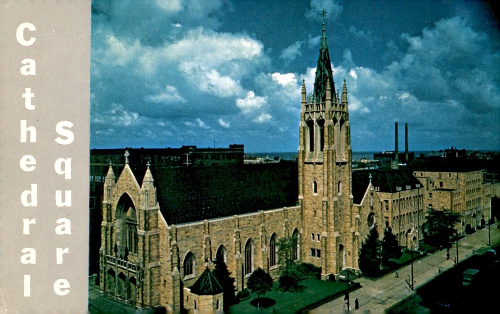 Cathedral of St. John the Evangelist, Cleveland, 1948 Postcard