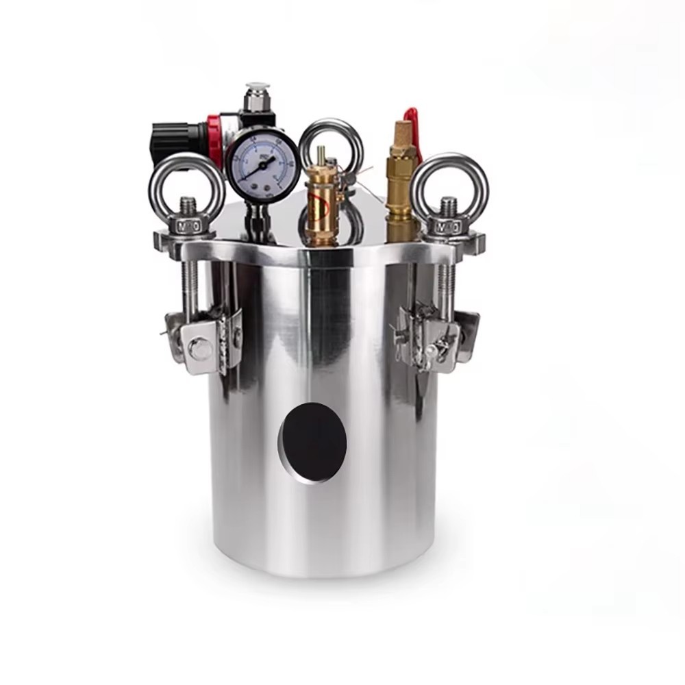 2L PTFE Lined Stainless Steel Glue Storage Pressure Tank for Dispensing Machine