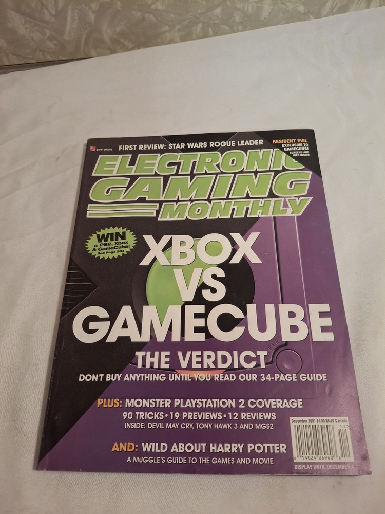 Electronic Gaming Monthly 149 2001 Xbox Vs Gamecube Resident Evil Silent Hill Ad