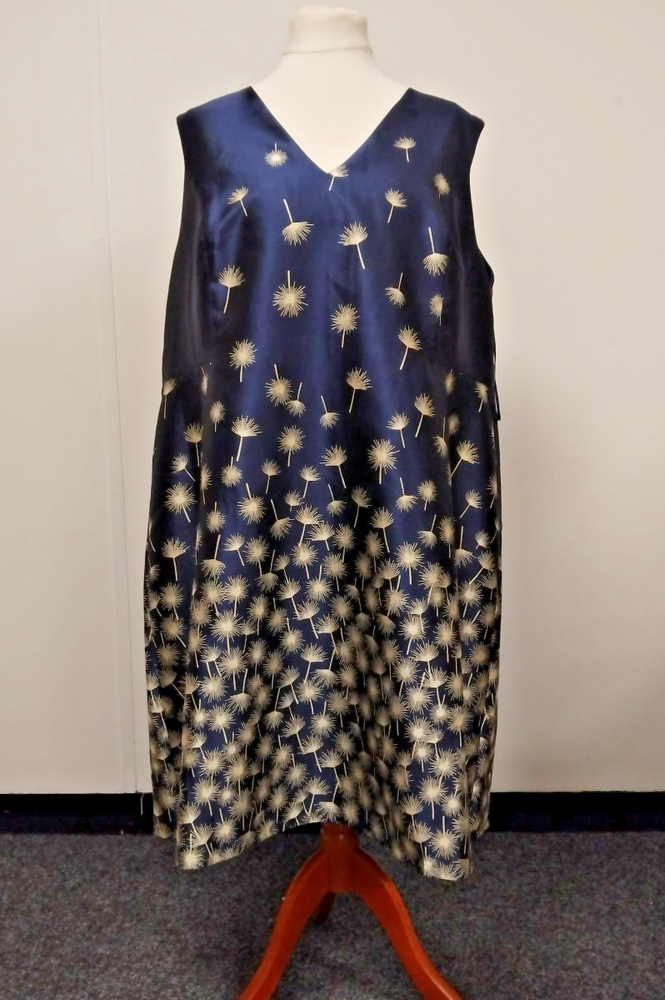 Studio 8 by Phase Eight 'Laurie' Navy Jacquard Formal Wedding Event Dress UK 26