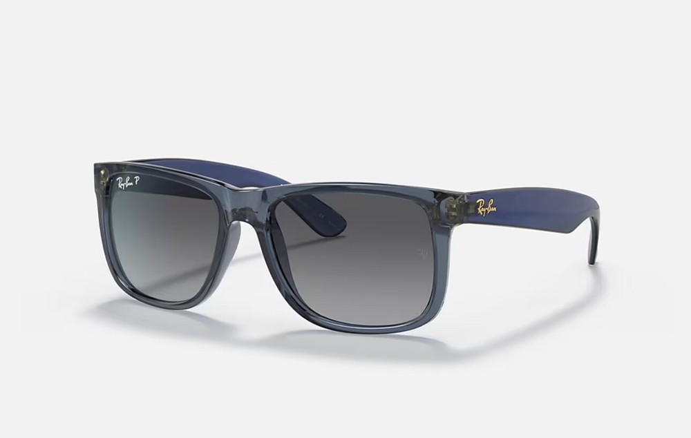 RAY BAN RB4165 6596T3 Transparent Blue Polarized Men's 51 mm Sunglasses