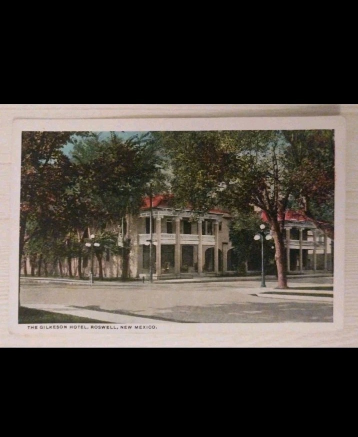 Gilkeson Hotel Outside Roswell New Mexico NM ~ Vintage Postcard~Curteich~A-74987