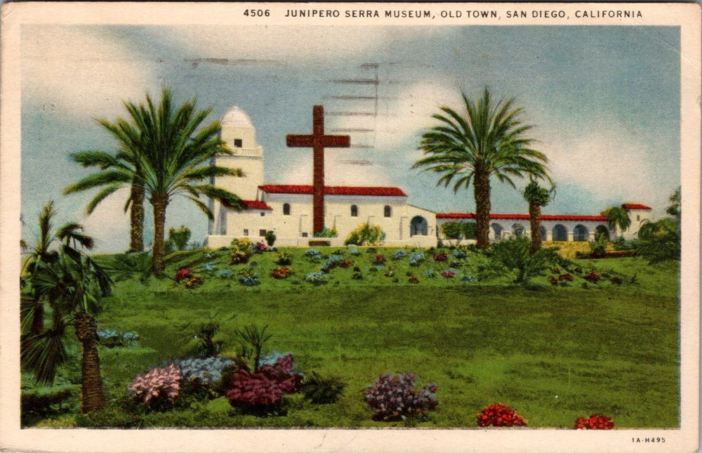 Junipero Serra Museum Old Town San Diego California CA Postcard