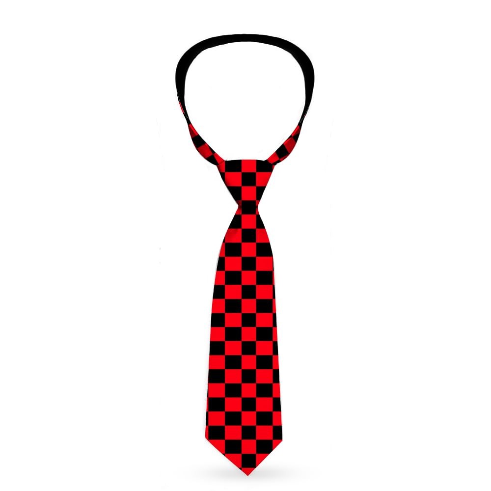 Necktie Standard - Checker Black/Red ACC NEWAnother great item from Rarewaves USA | Free delivery!