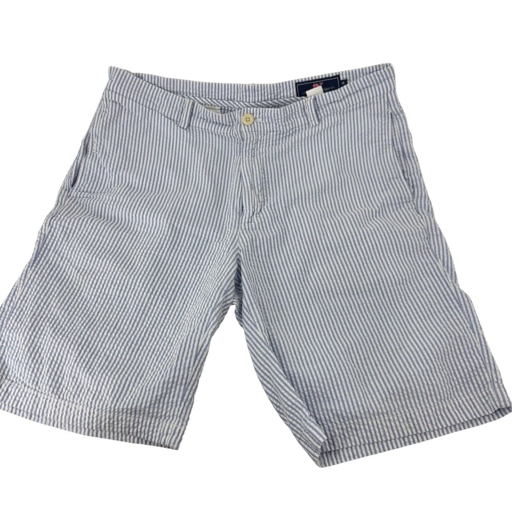 Vineyard Vines Men's Seersucker Striped Shorts Size 36 Casual Summer Beach Golf