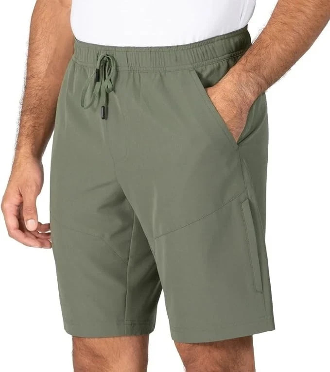Gerry Men's Size XL Green 4 Way Stretch Zip Pocket Pull-On Trail Shorts NWT